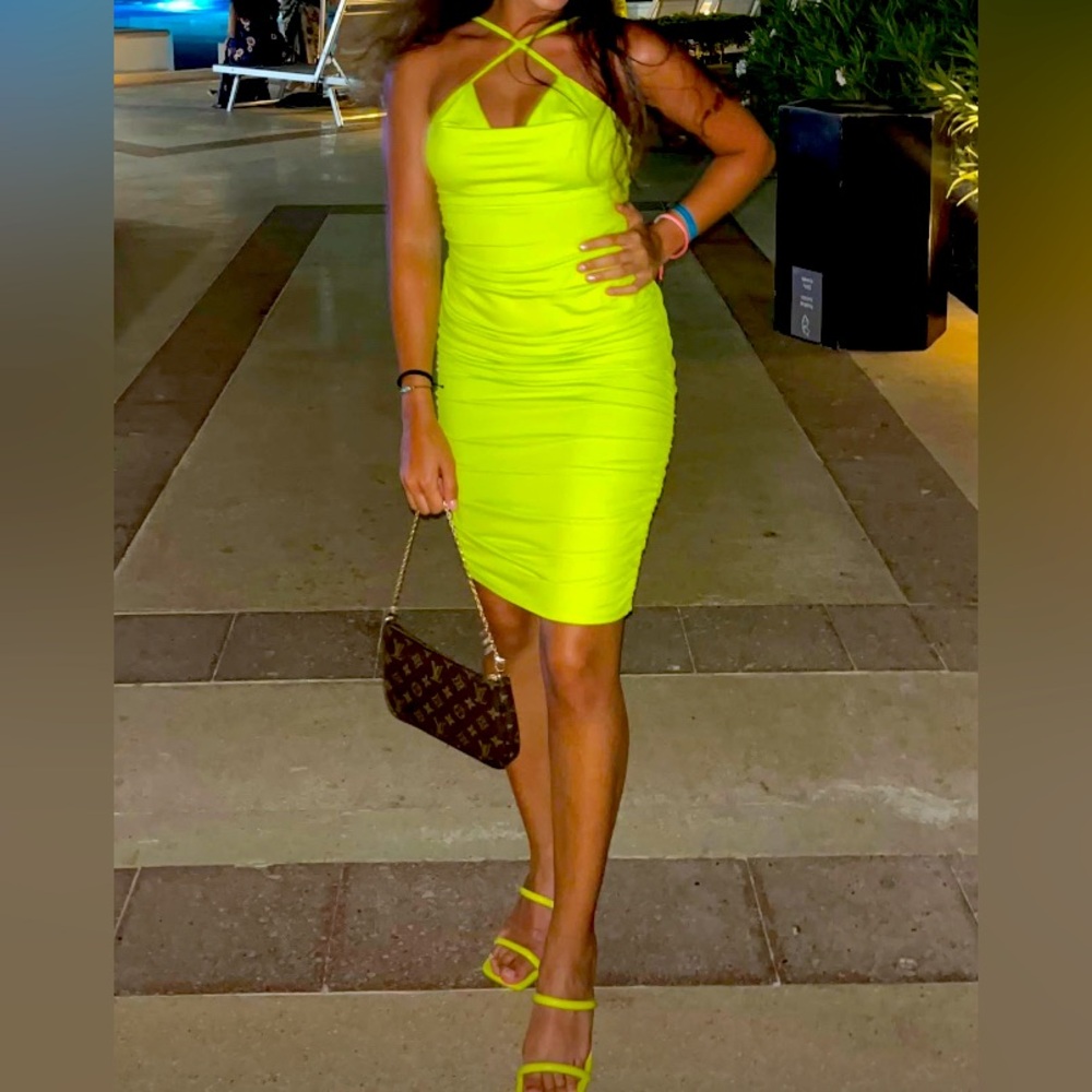 Neon Green Dress